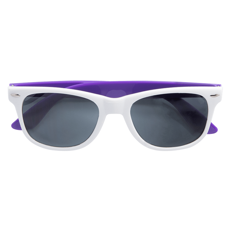 Custom White Frame Plastic Sunglasses 12