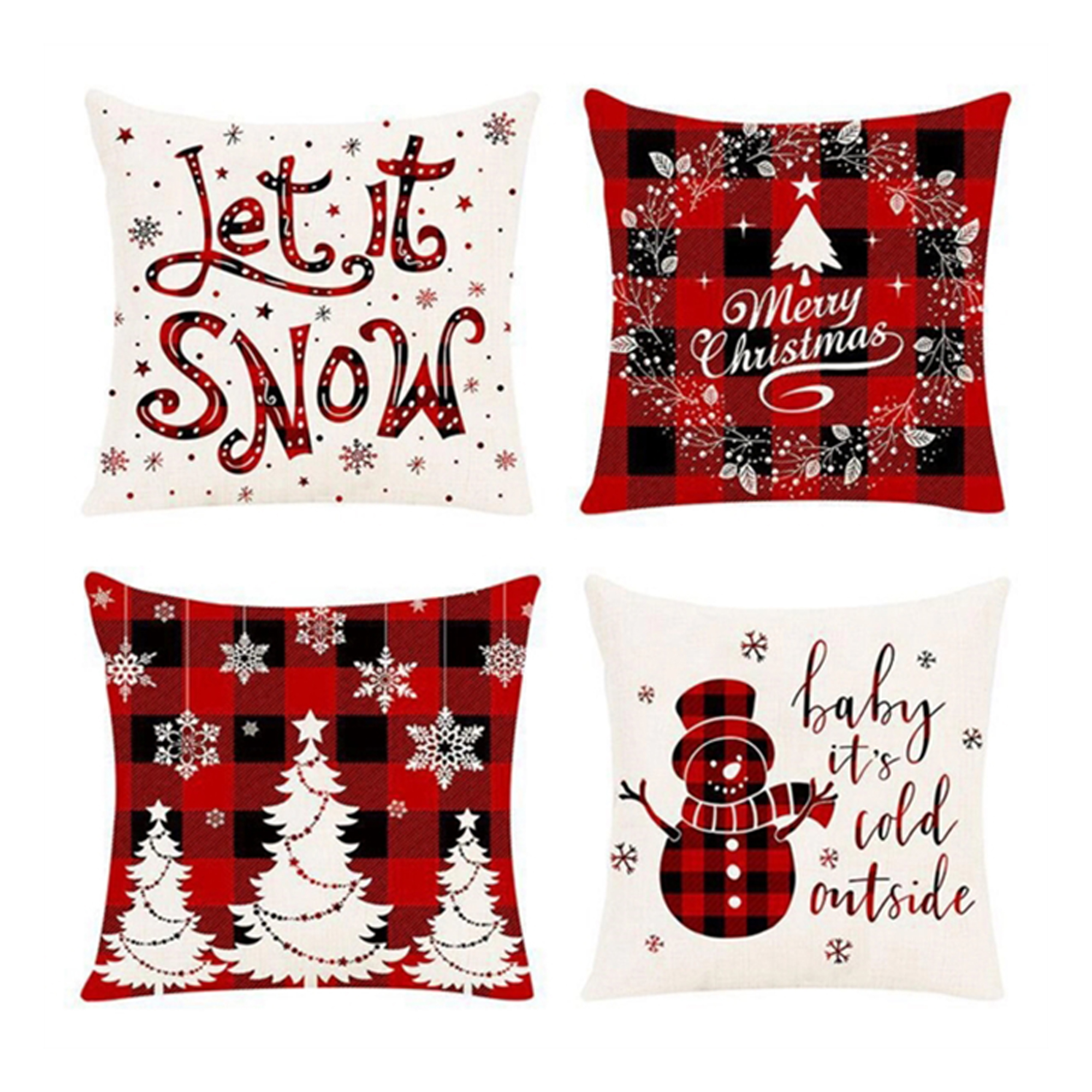 Practical Full Color Christmas Pillow Case 3