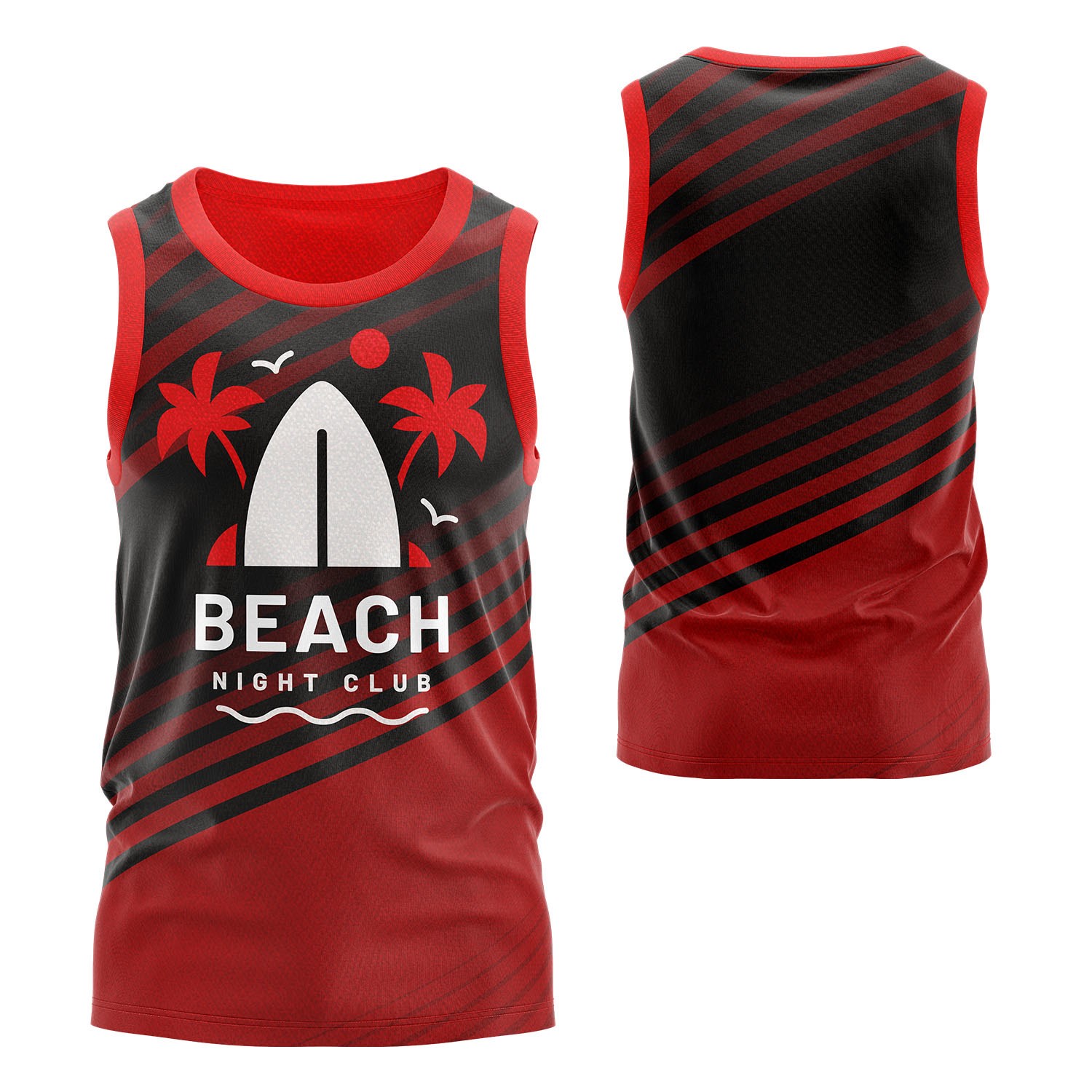 Unisex 150 GSM Poly Interlock Performance Sublimation Tank Tops 3