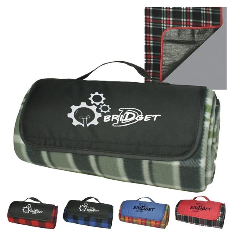 Portable Plaid Picnic Blanket 2
