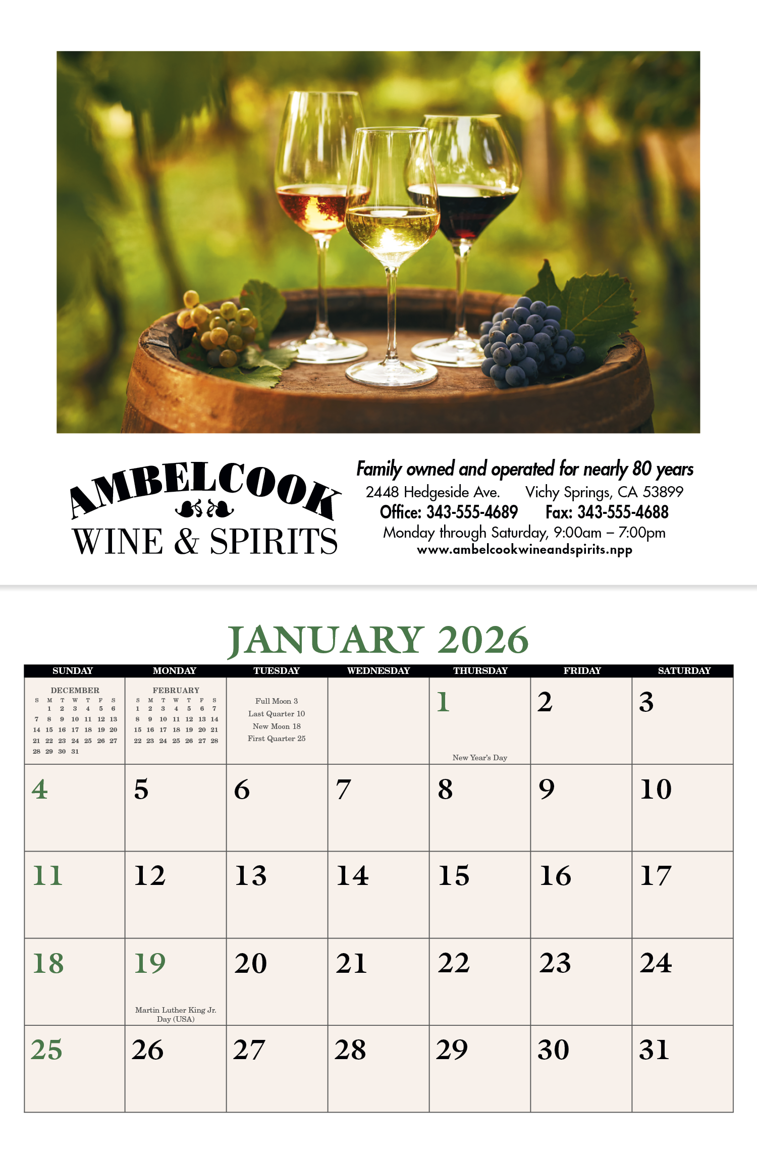 Triumph® Calendars Home Recipe Calendar 39