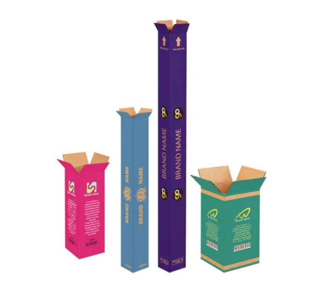 Tall Boxes - Brown (Printed), promotional household item with logo imprint 5