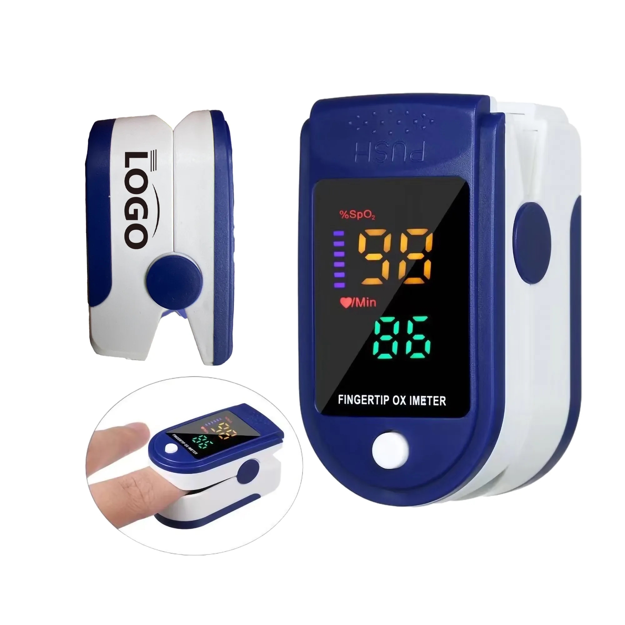 Portable Pulse Oximeter Blood Oxygen Saturation Monitor 2