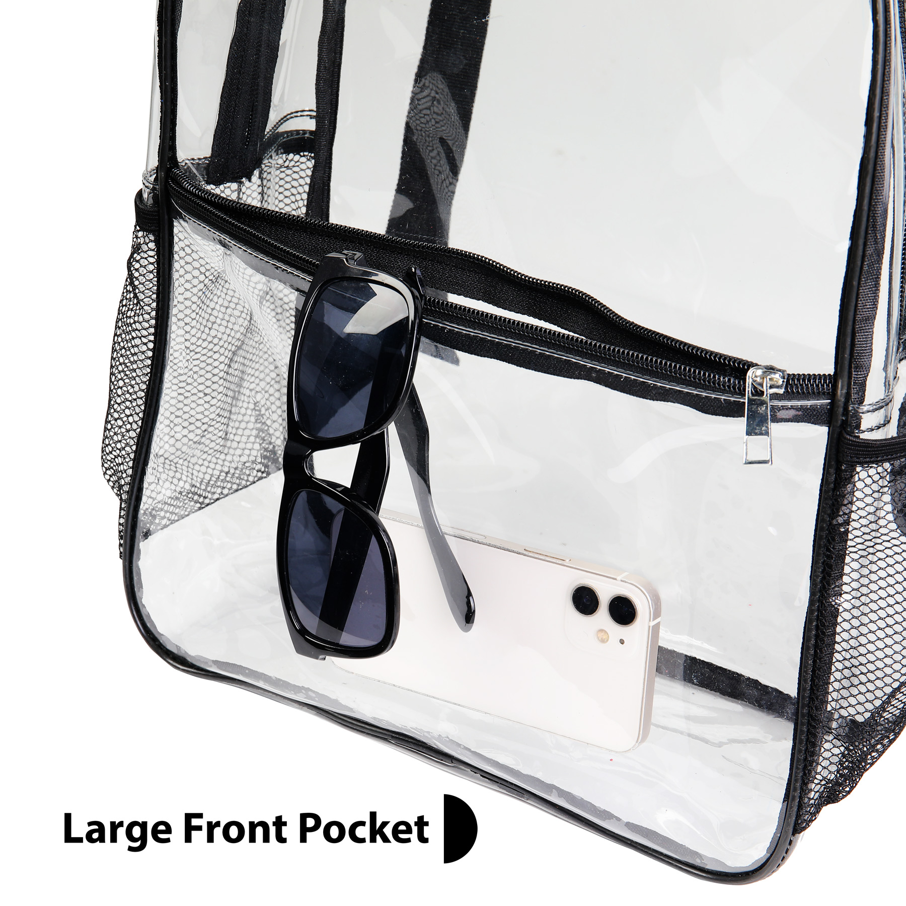 Heavy Duty Multi-Function PVC Transparent Backpack 3