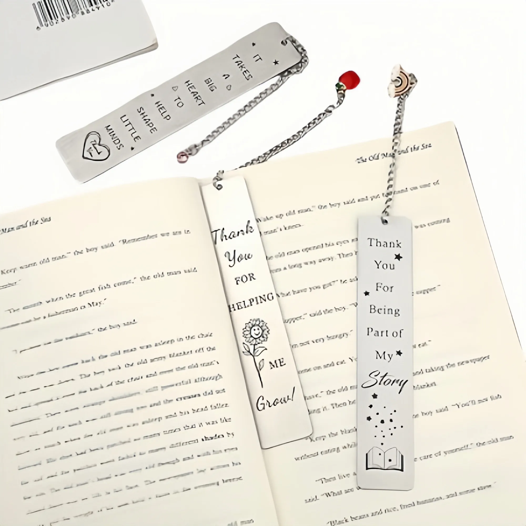 Stainless Steel Bookmarks - Durable Metal Page Markers 2