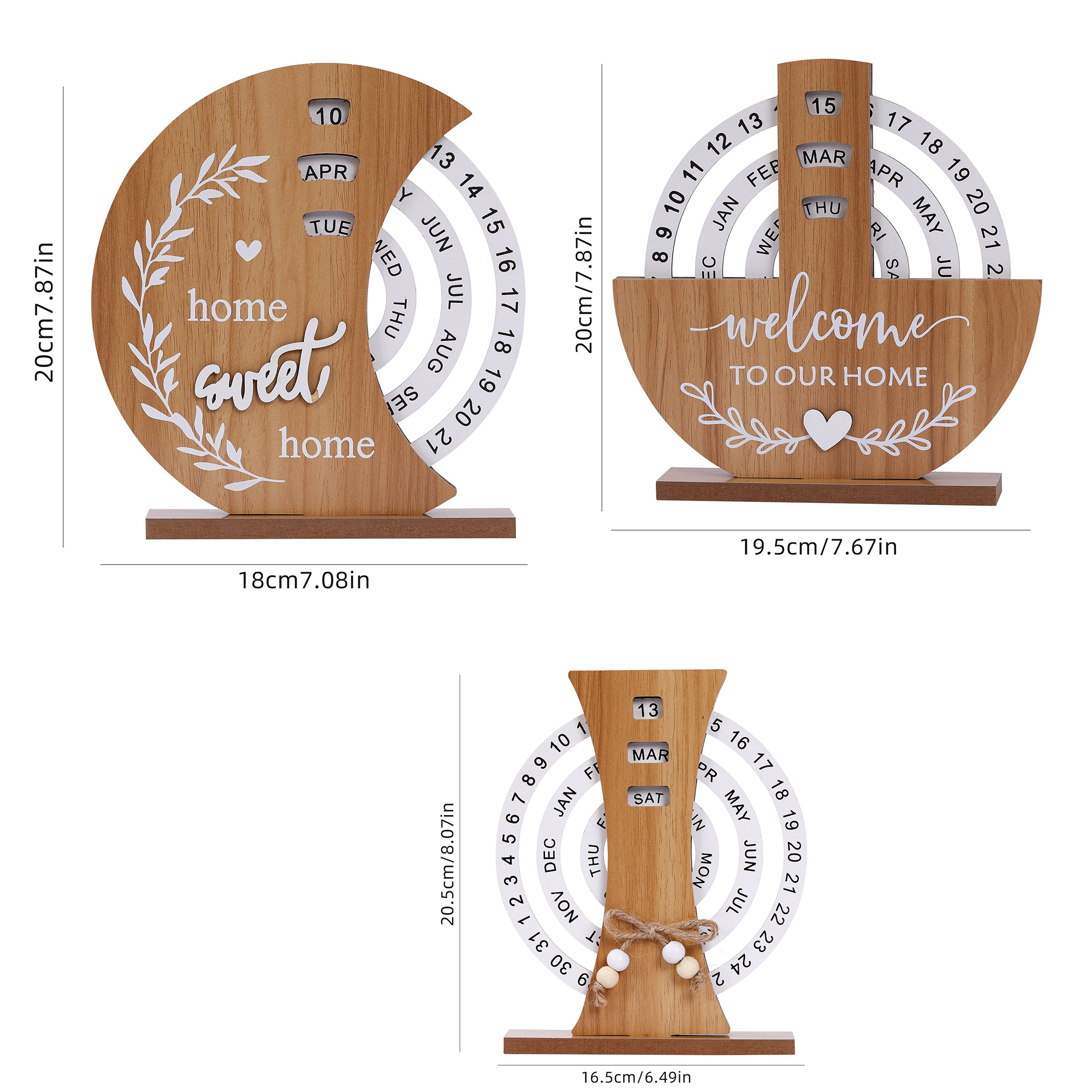 Wood Disc Calendar 6
