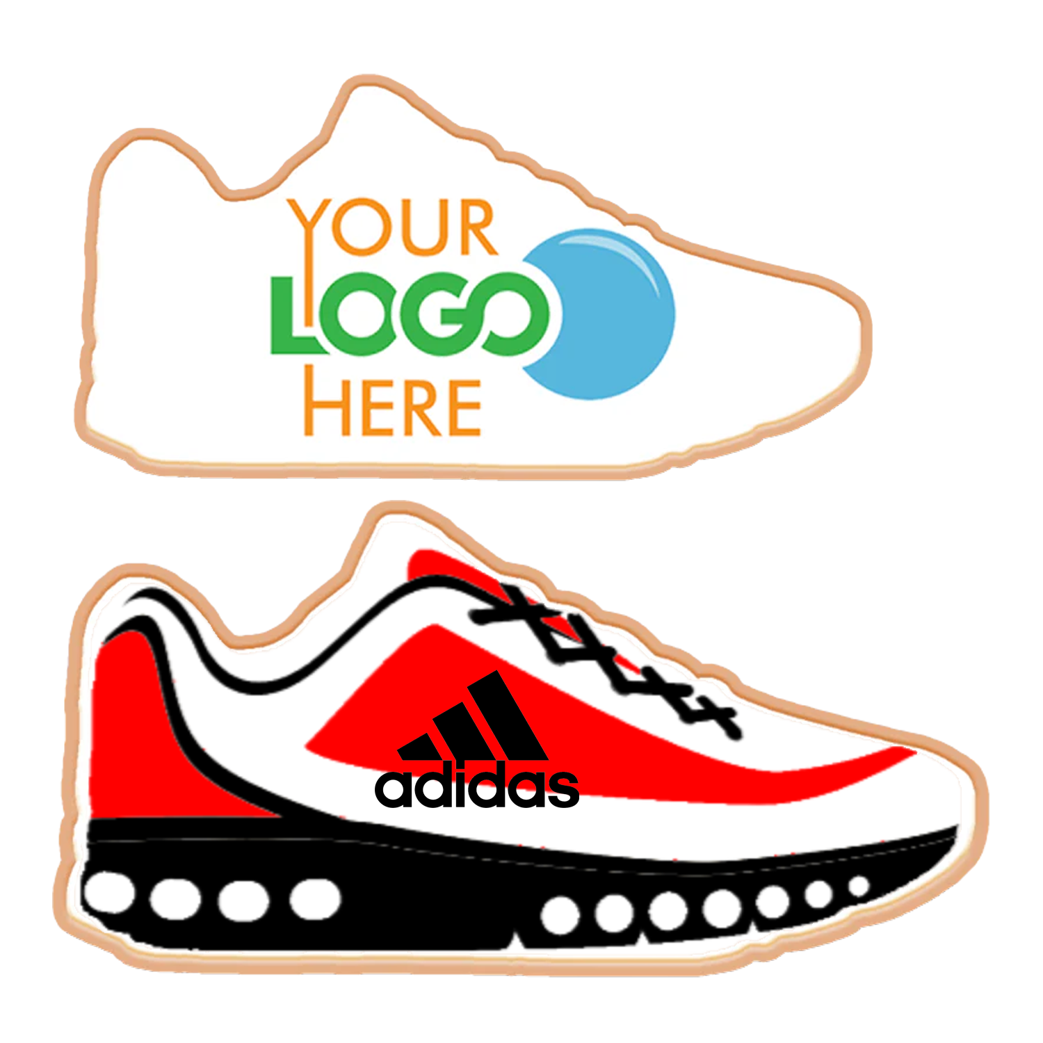 Sneaker Shaped Logo Sugar Cookie 3