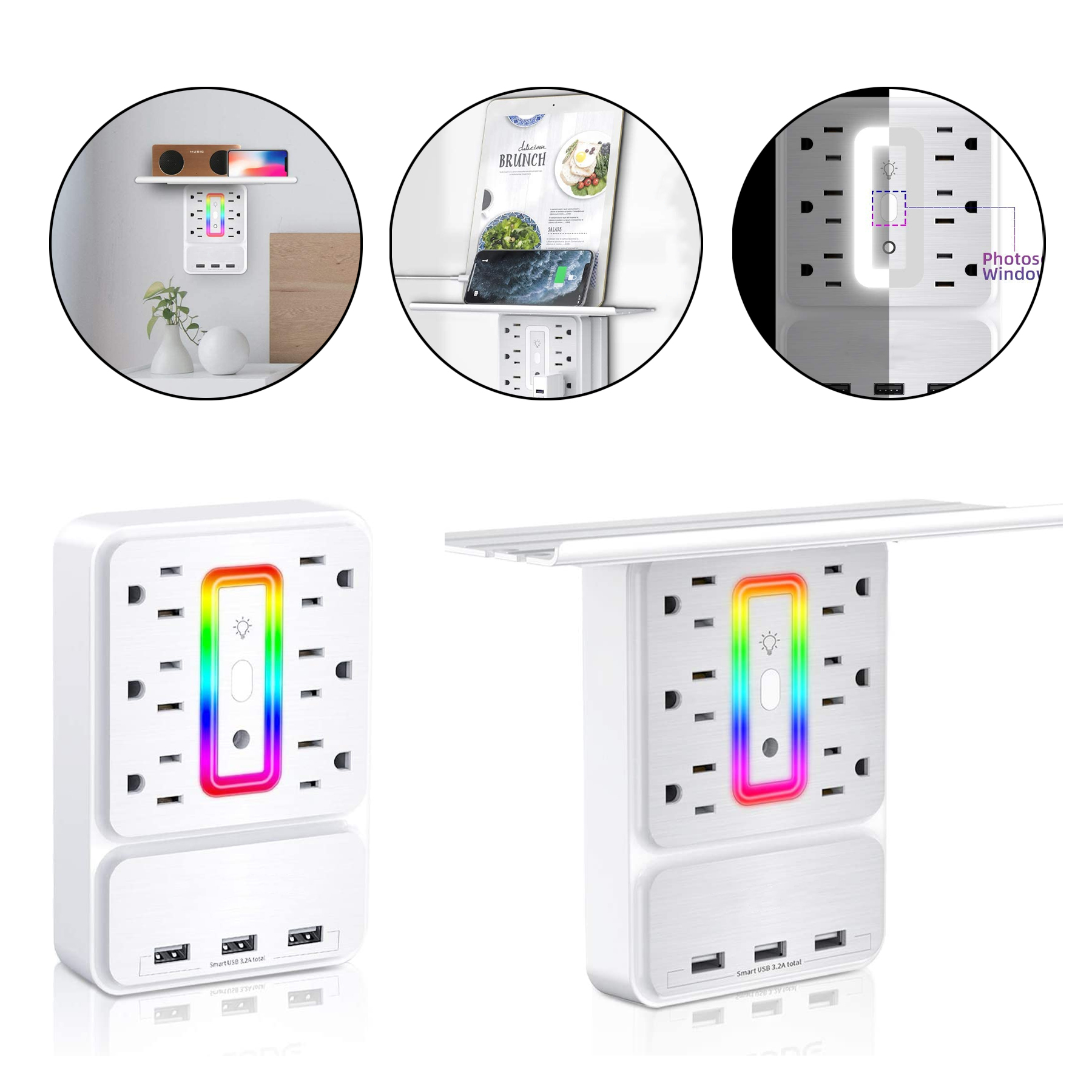 Multi Plug Outlet Extender 2