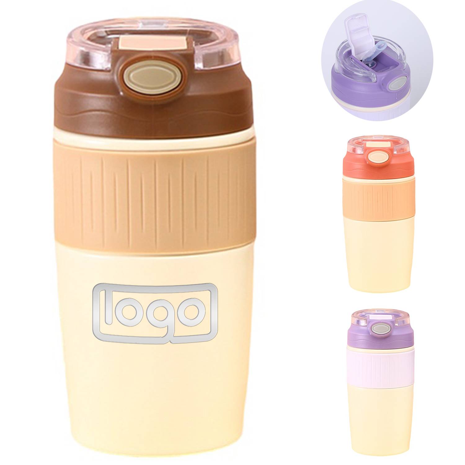 14oz Stainless Steel Vacuum Insulated Bottles w/ Straw 7