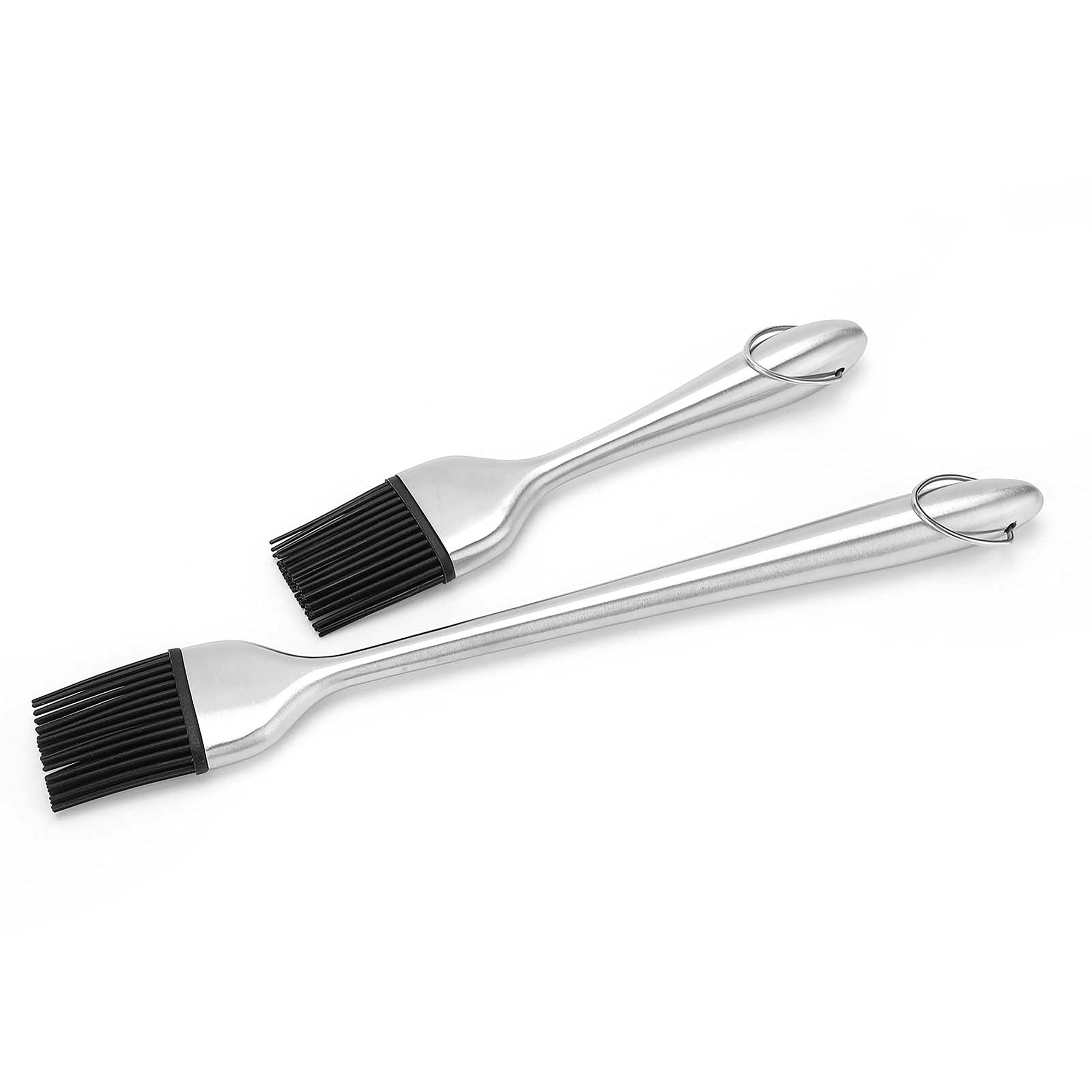 Stainless Steel BBQ Oil Brush with Heat-Resistant Silicone Head 4