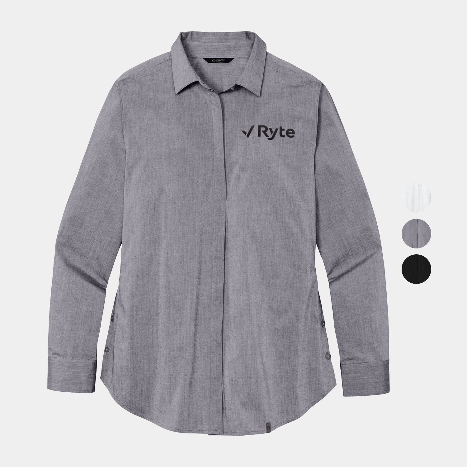 OGIO® Ladies Long Sleeve Buttoned-Up Shirt 2