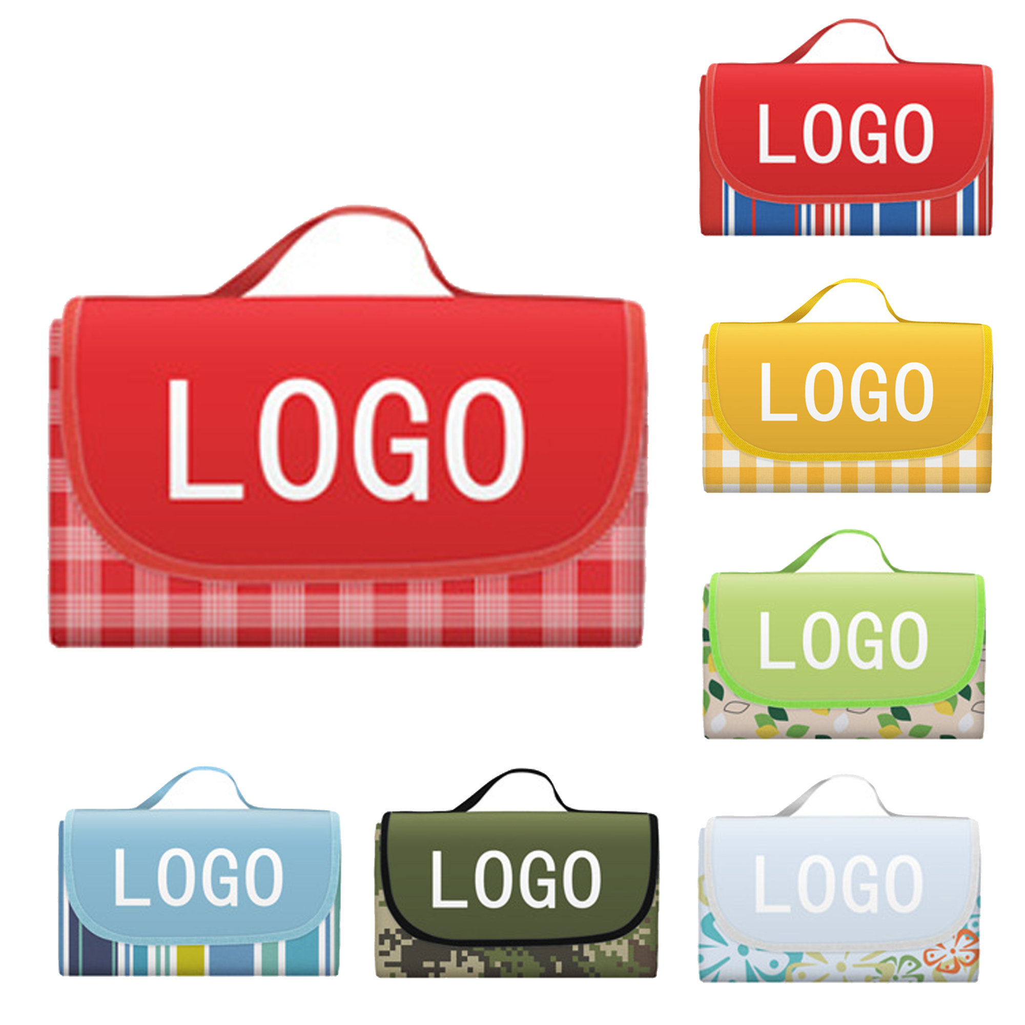 MOQ50 Full Color Waterproof Picnic Blanket 3
