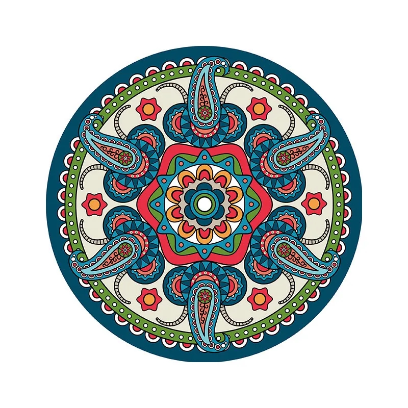 Vibrant Rubber Coaster 4.7 Inch Protects from Heat 8
