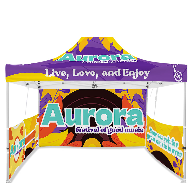 10ft X 15ft Full Color Pop Up Canopy Tents 14