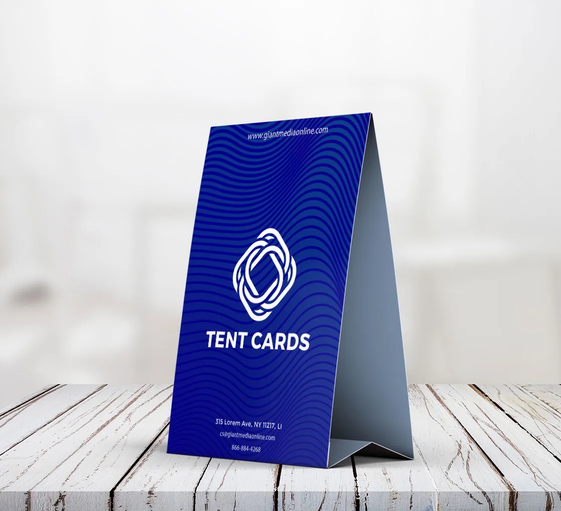 Tent cards (5inchs x 7.5inchs) 2