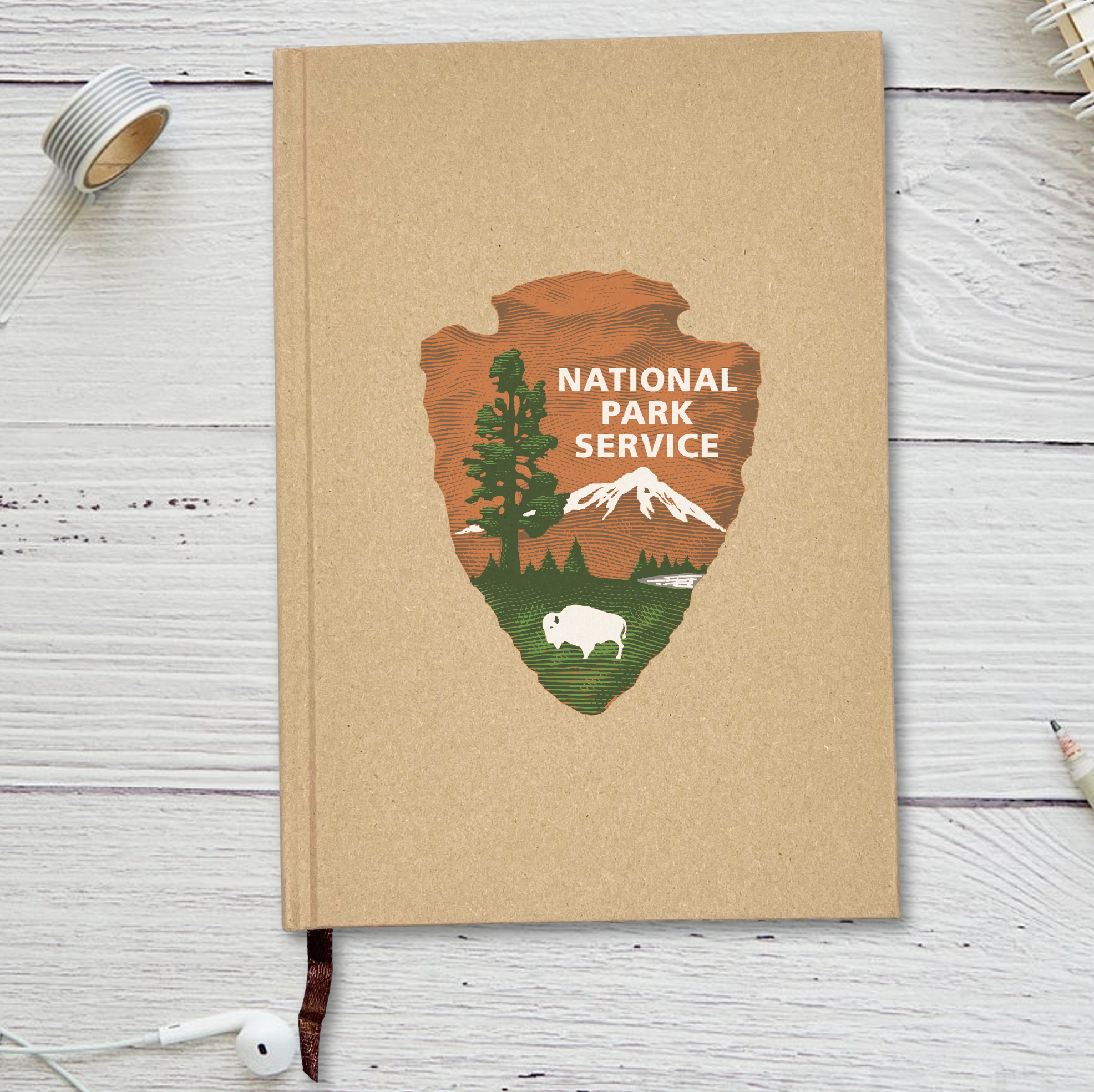 Hard Cover Kraft Paper Journal 7