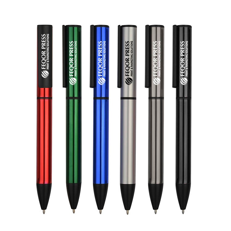 Twist Action Black Accents Ballpoint Metal Pen 5