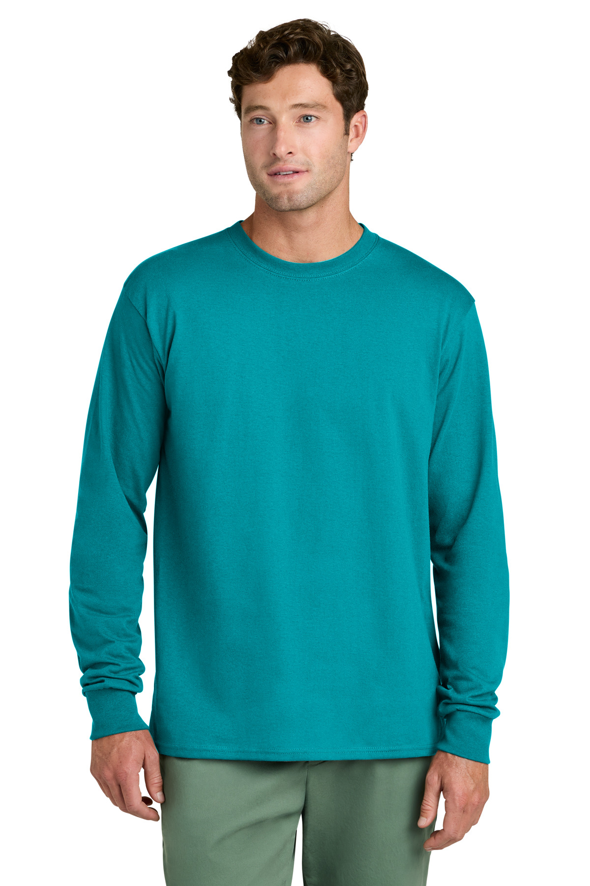 Port & Co Long Sleeve Core Cotton Tee. PC54LS 255