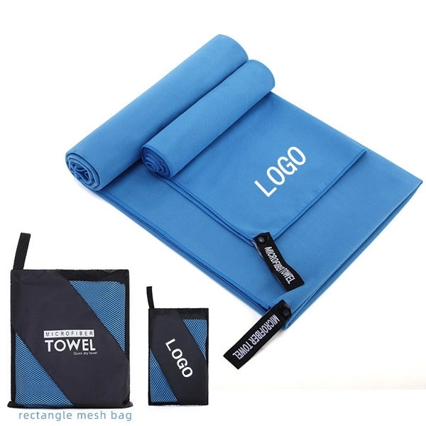 Microfiber Quick Dry Travel Sports Towel with Mesh Bag 3