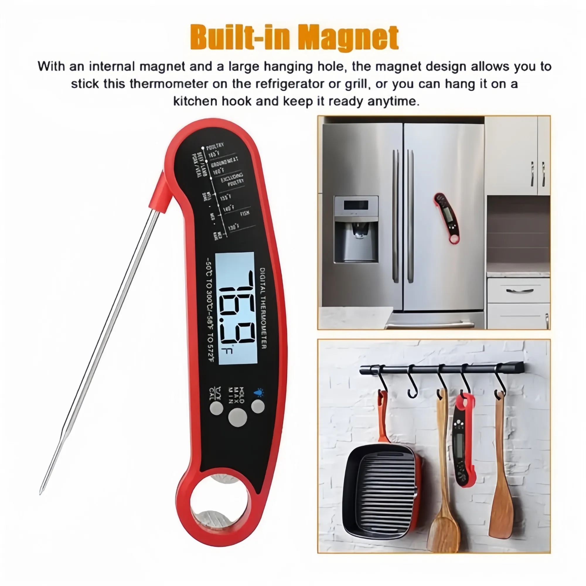 Foldable digital food thermometer 5