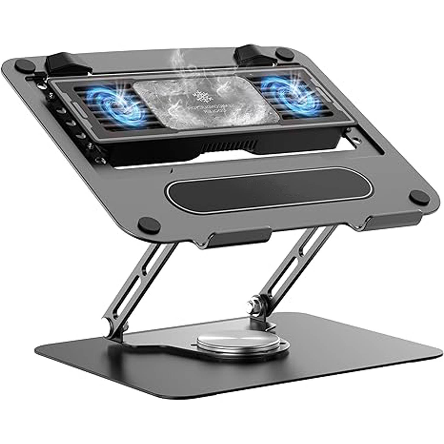 Semiconductor Laptop Cooler Stand – Adjustable Rotating Base 5