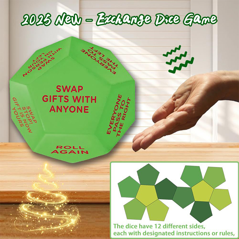 Santa Swap Gift Exchange Dice 3