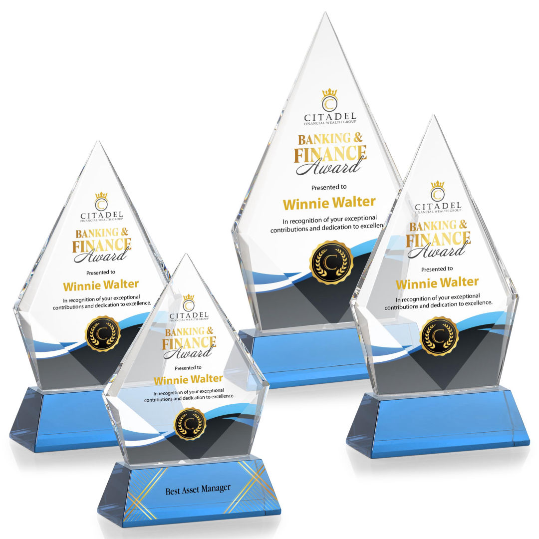 Shelton VividPrint™ Award on Newhaven Base - Sky Blue 9