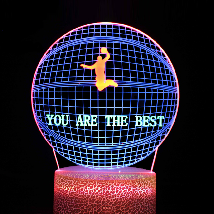 Customizable 3D LED Light With Interchangeable Acrylic Discs 14