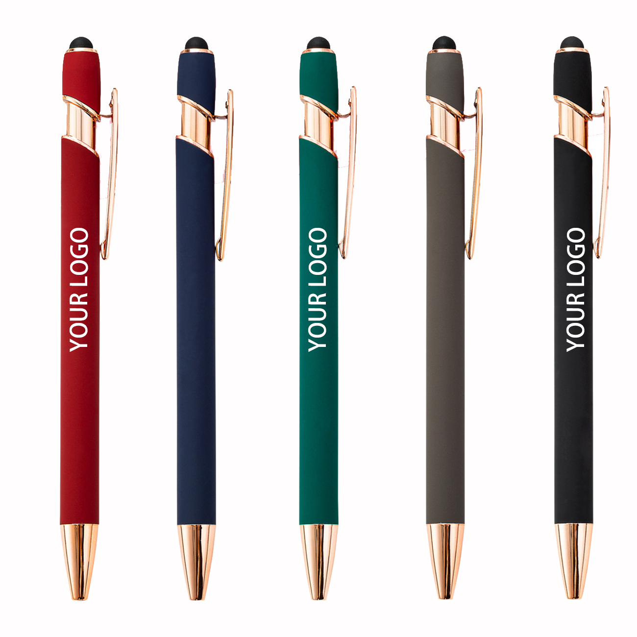 Soft-Touch StylusMetal Pens (Rose Gold) 3