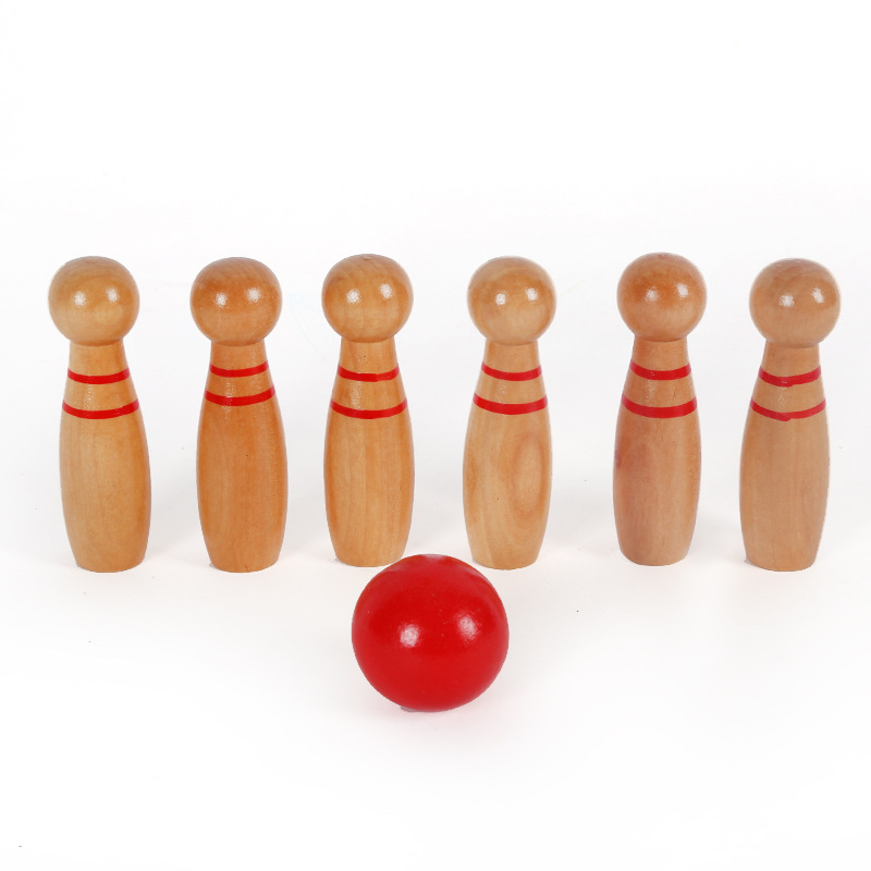 Mini Wooden Bowling Set 2