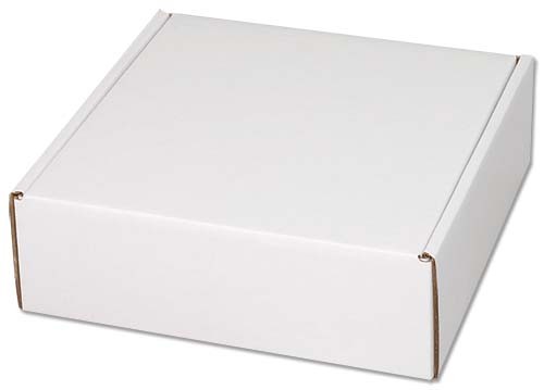 10 1/2" x 10 1/2" x 3 1/2" - B-Flute Outside Tuck Box 1