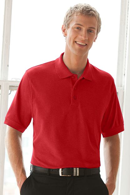 Soft-Blend Double-Tuck Pique Polo 132