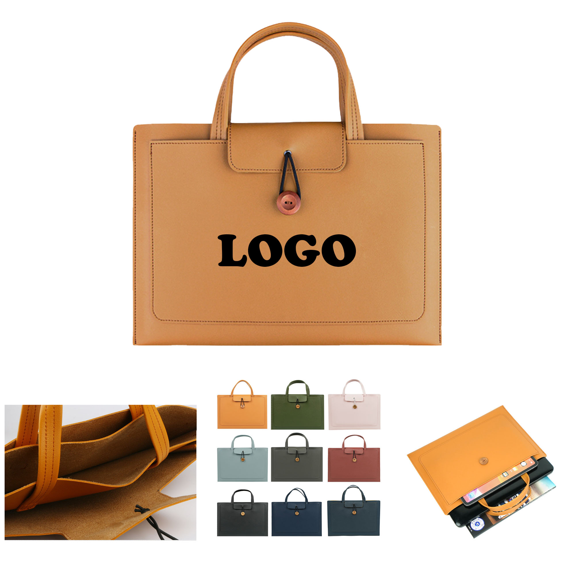 PU Leather Laptop Bag 2