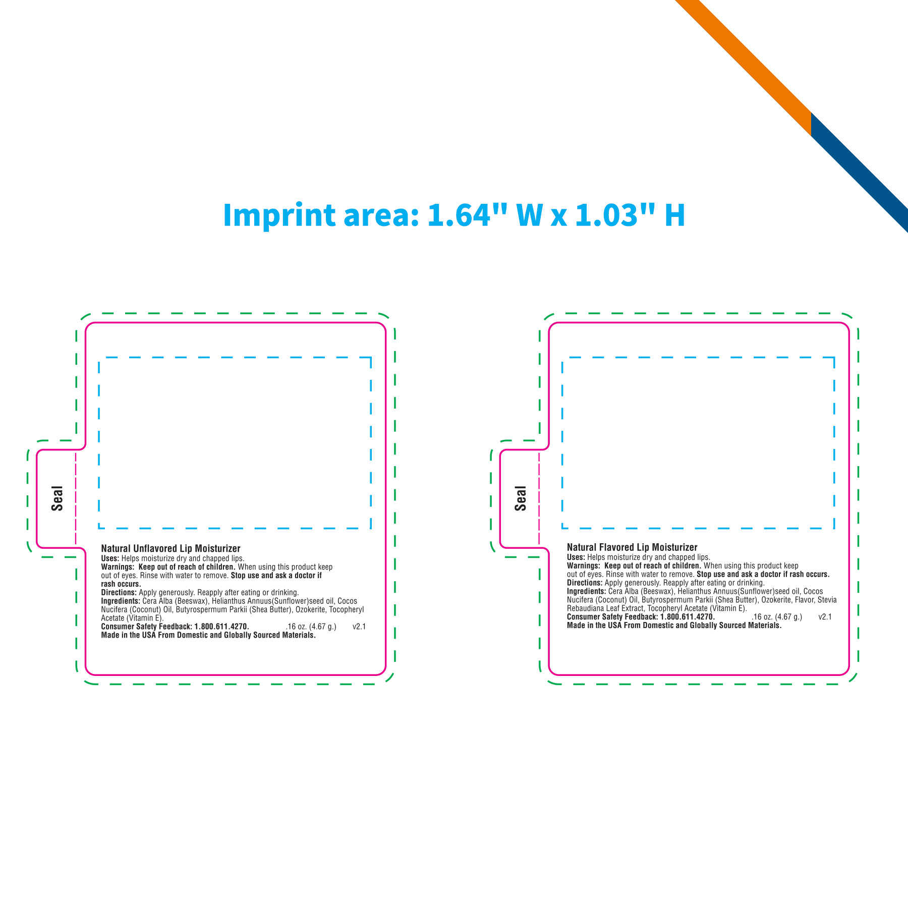 LipGlow Natural Lip Moisturizer In Clear Tube 6