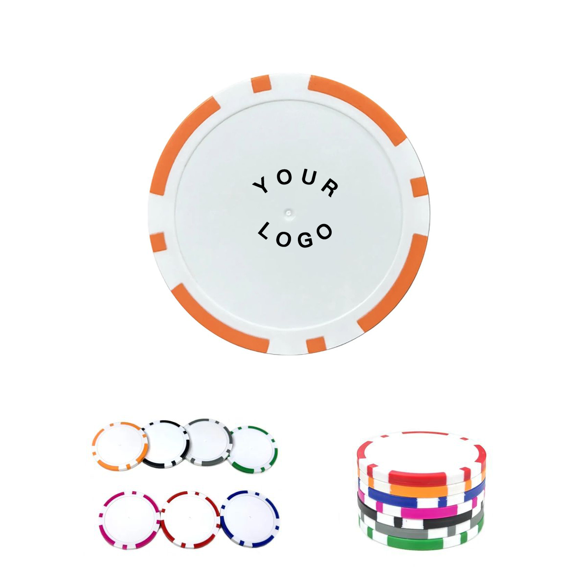 Casino Style Striped Dice Chips for Games 3
