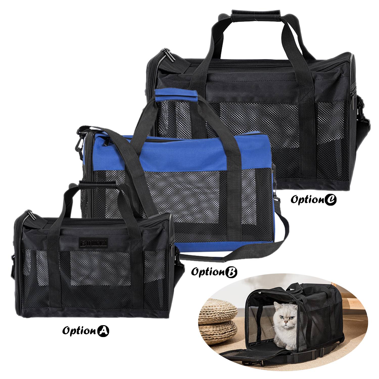 Cat Dog Pet Carrier For Small Medium Puppies 1