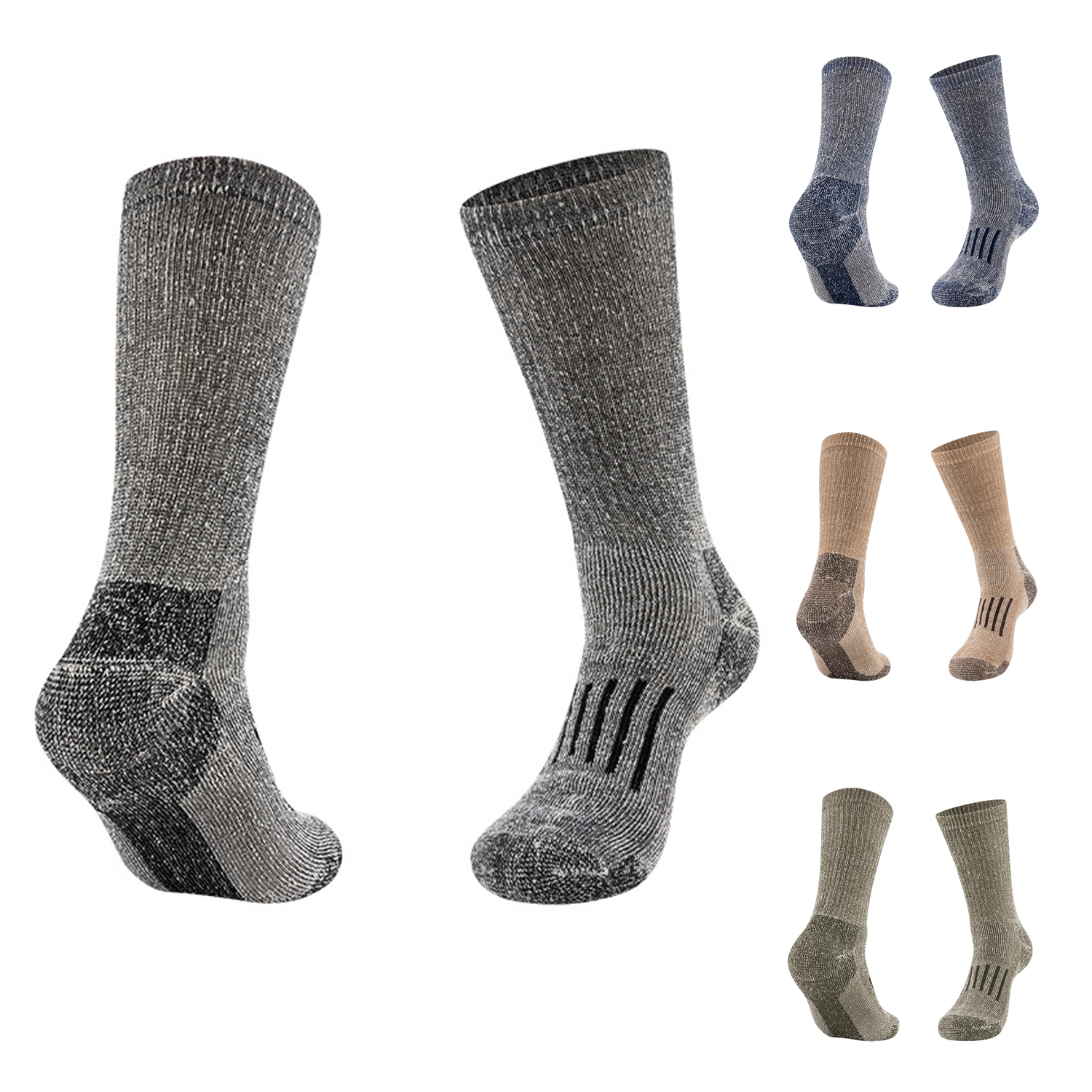 Unisex Moisture-Wicking Breathable Wool Ski Socks 8