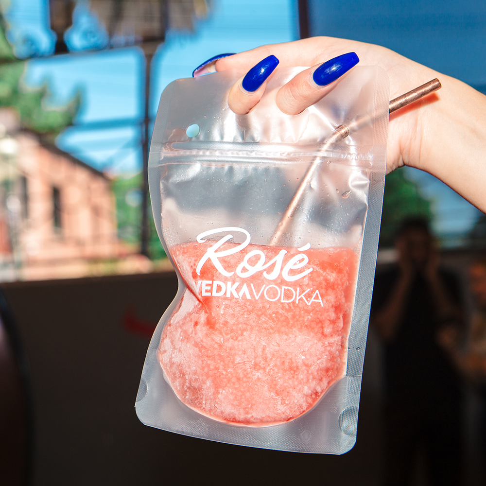 Custom Drink Pouches (16oz), Resealable 8