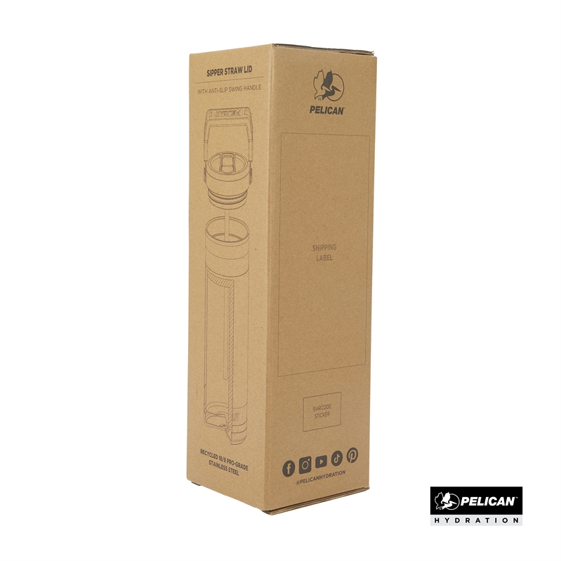 Pelican Pacific™ 26 oz. Recycled Double Wall Stainless Steel Water Bottle 102