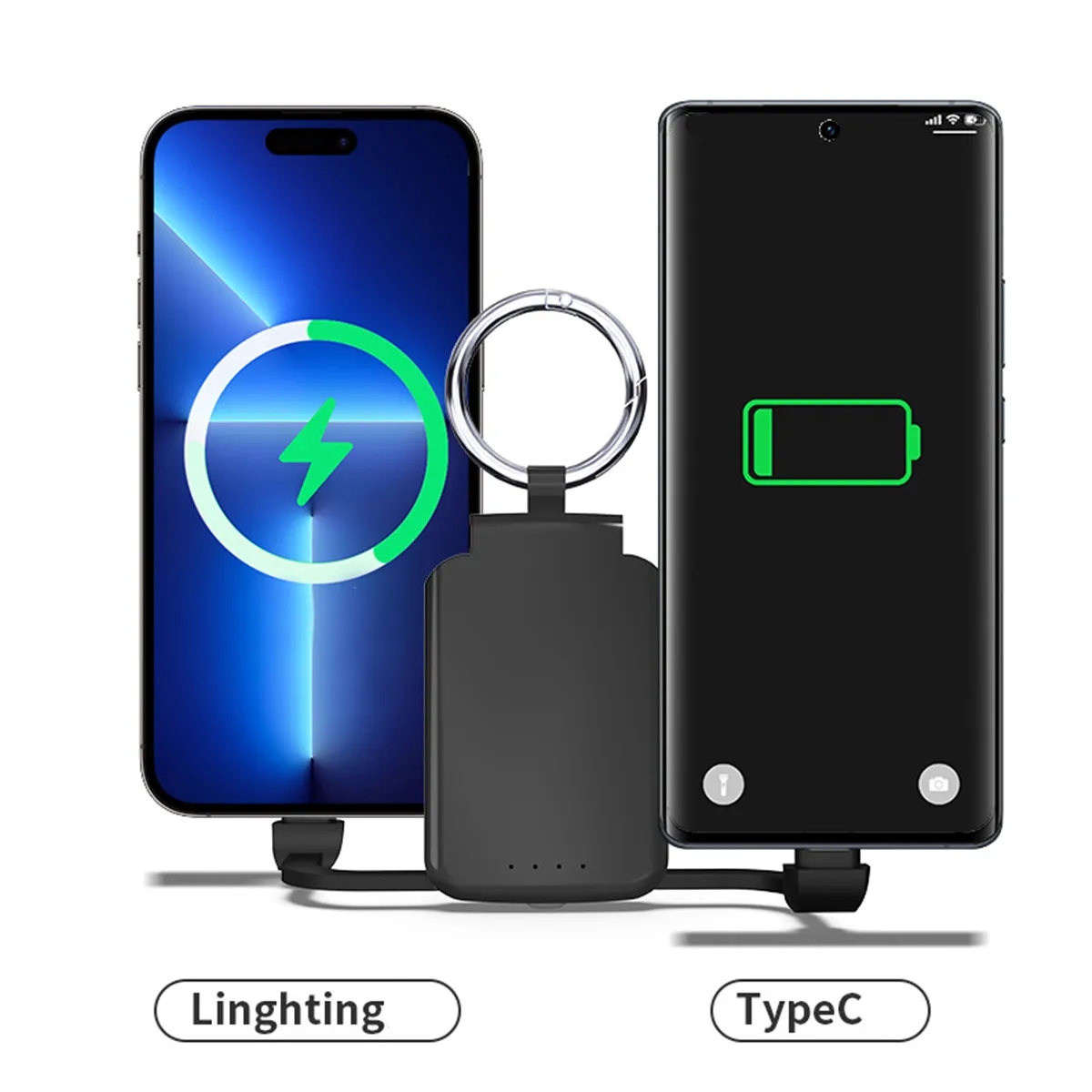 3 In 1 Keychains W/ Finders LED Flashlight Power Bank 5