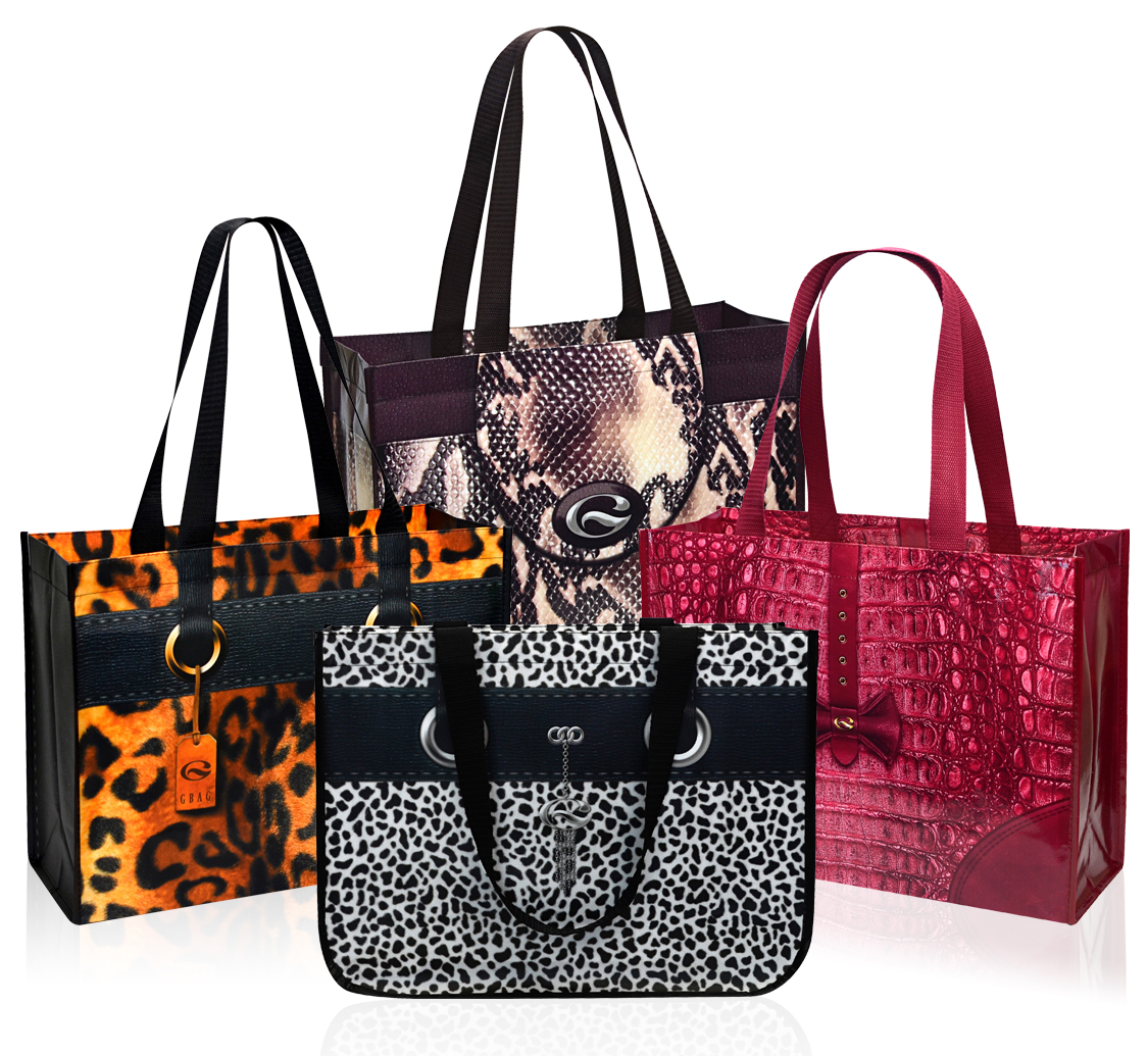 Premium Grade 135g Laminated Non-Woven Reusable Shopping Tote Bag 16"x12"x6" 1