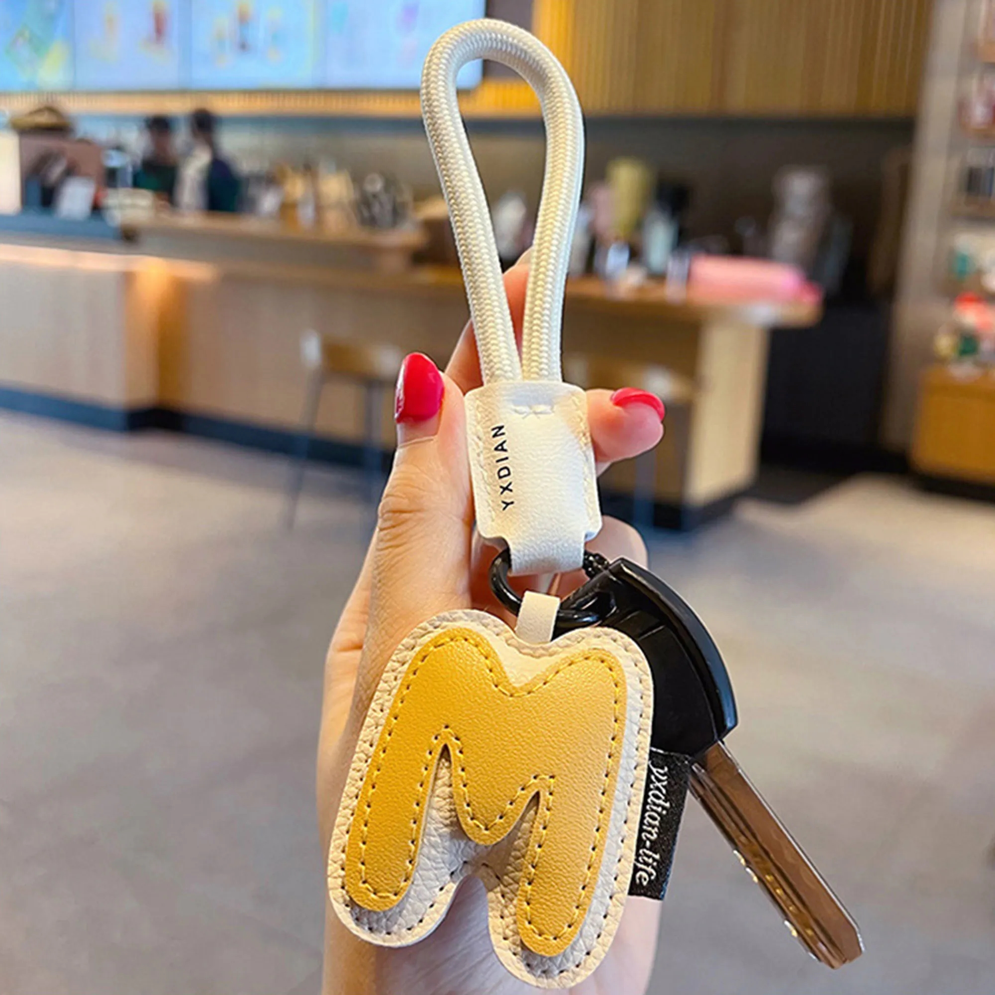 Adorable 26-Alphabet Keychain Pendant Gift 4