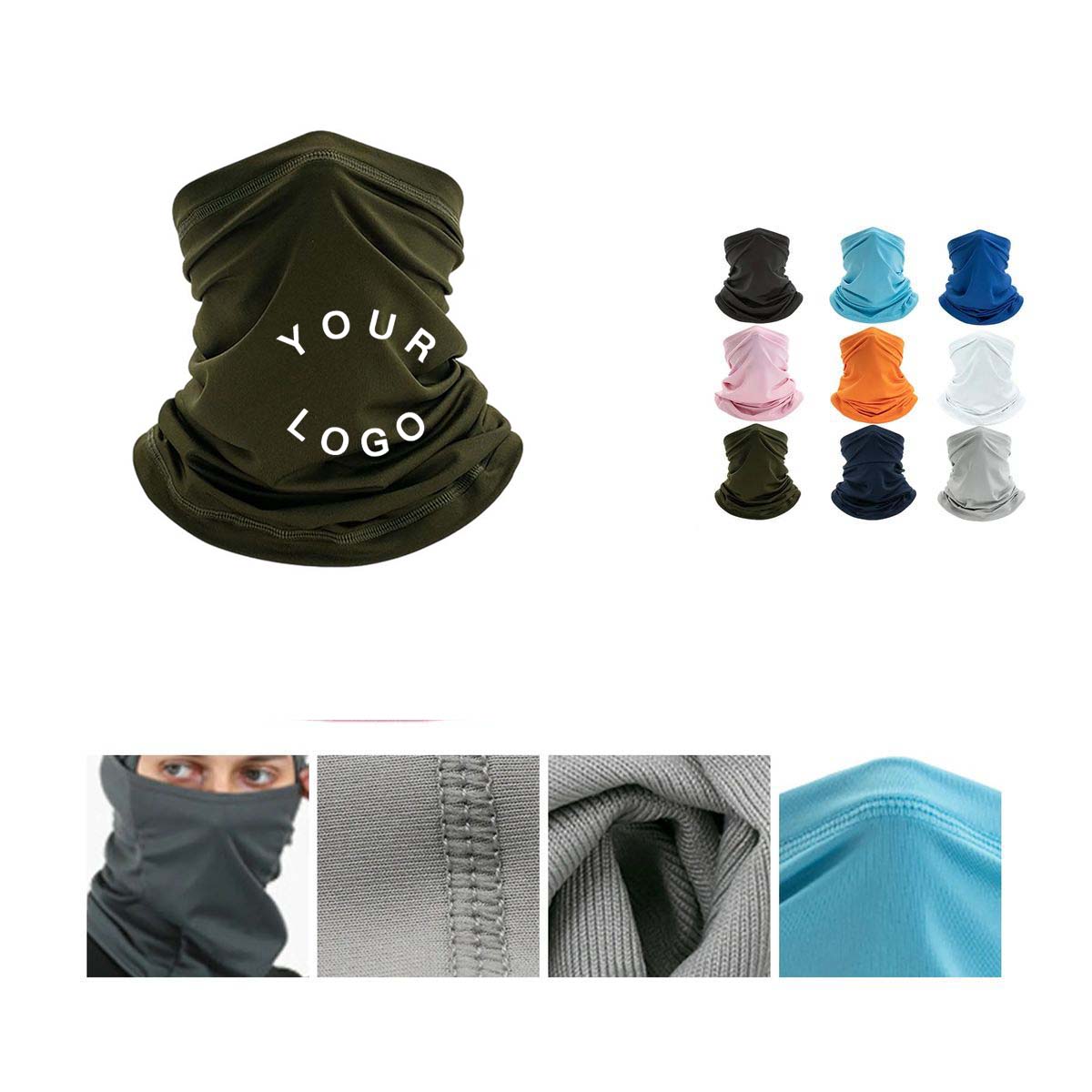 Cooling Polyester Neck Gaiter with UV Protection 2