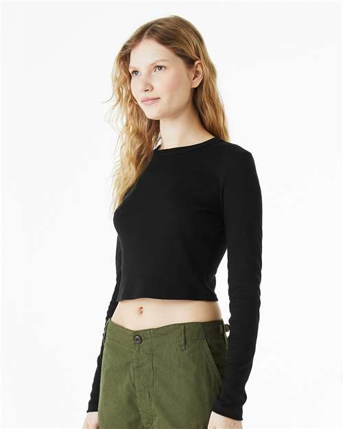 Women's Micro Rib Long Sleeve Baby Tee - 1501 31