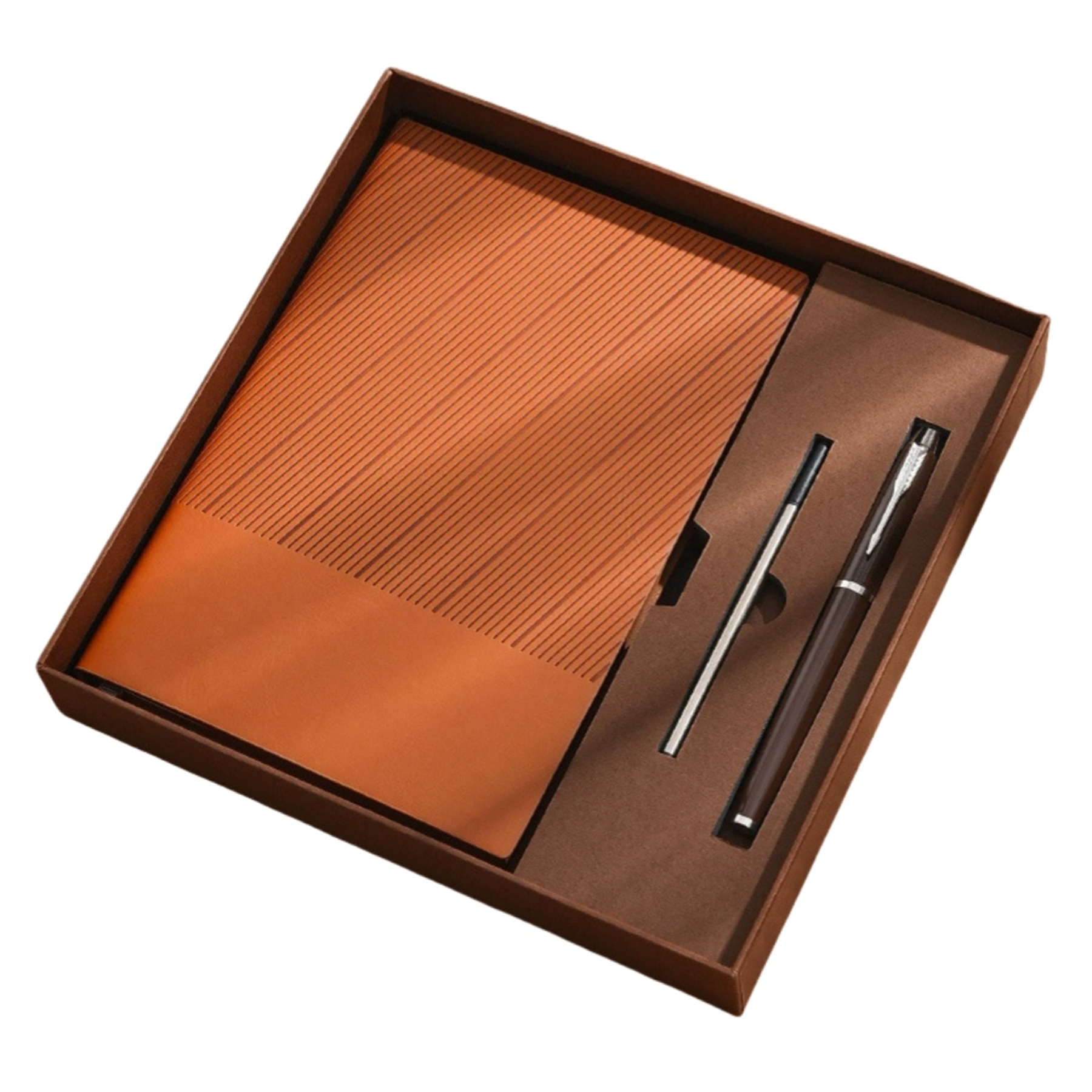 A5 Twill Notebook and Pen Gift Box Set 3