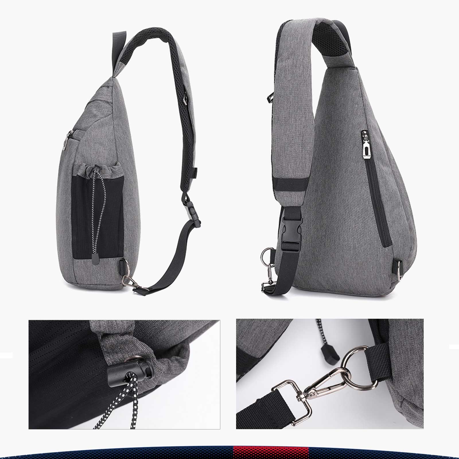 Sese Oxford Chest Bag 3