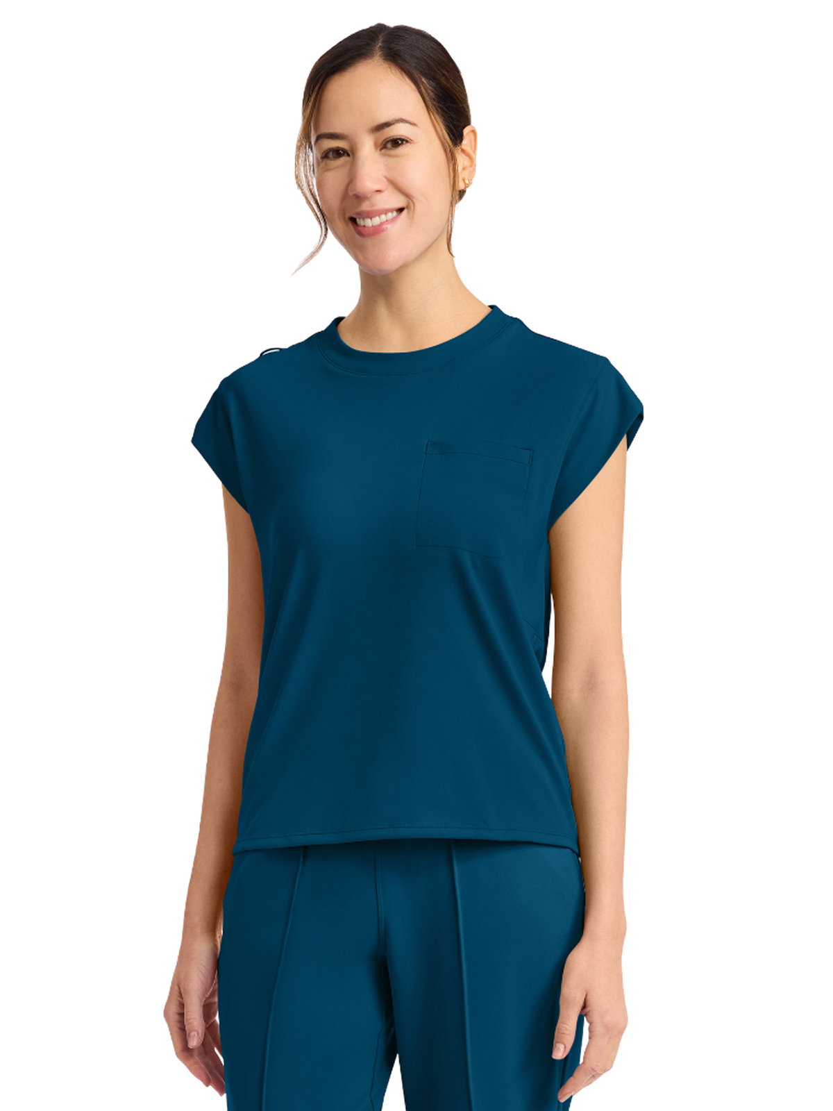 Cherokee - Cherokee Achieve - Women's 1-Pocket Crew Neck Top 12