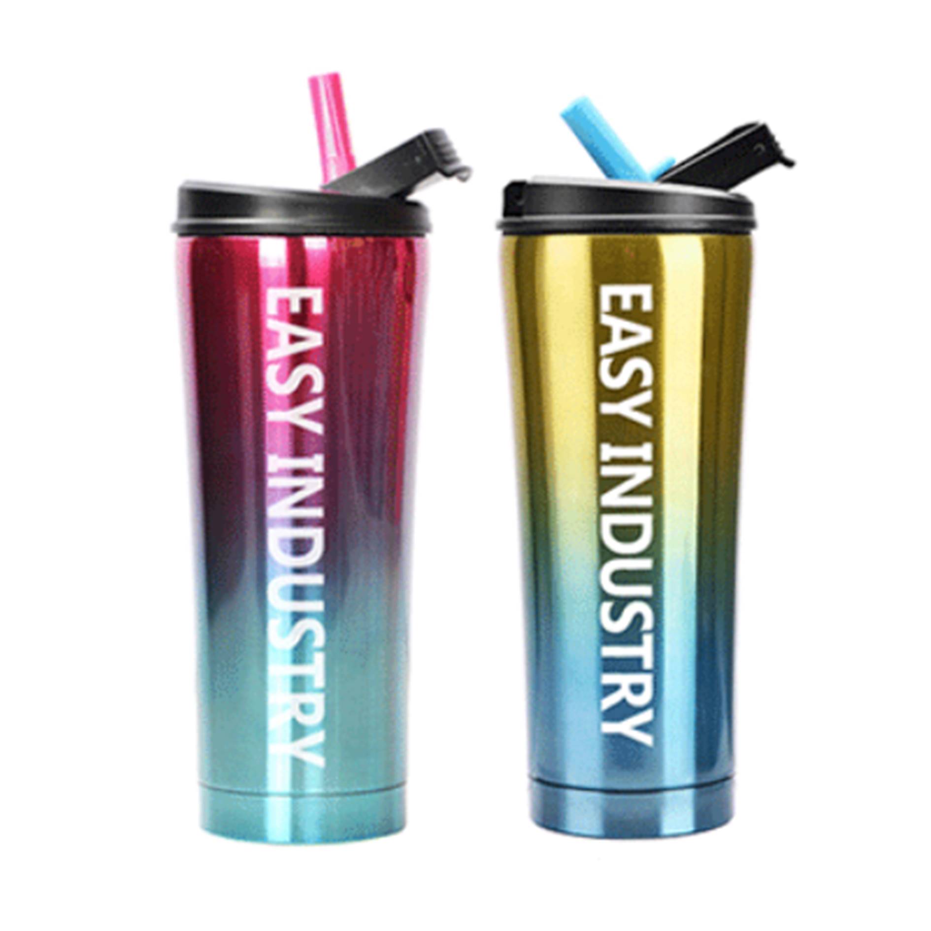 Double Wall 20 Oz. Coffee Cup Car Tumbler With Straw 2