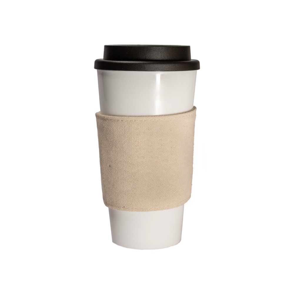 10 Oz. Light Weight Canvas Coffee Cup Sleeve 1