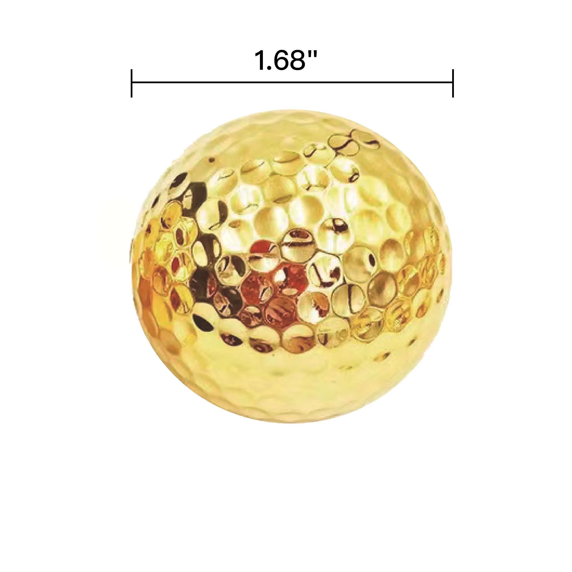 Gild Metal Golf Ball Gold/Silver 1